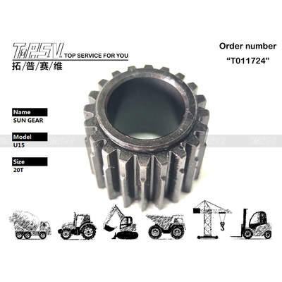 KX15 Excavator du lịch 2 giai đoạn Mặt trời Gear bộ phận Động cơ thủy lực