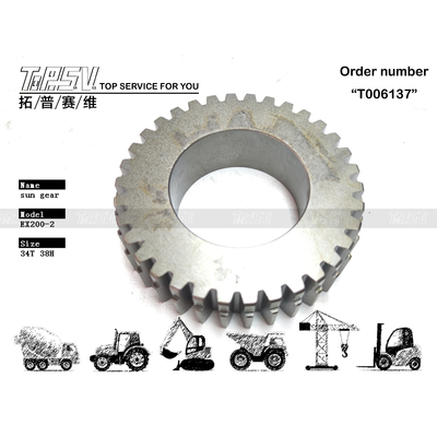 EX200-2 Excavator Travel 2 Stage Sun Gear Dễ cài đặt với dầu bánh răng