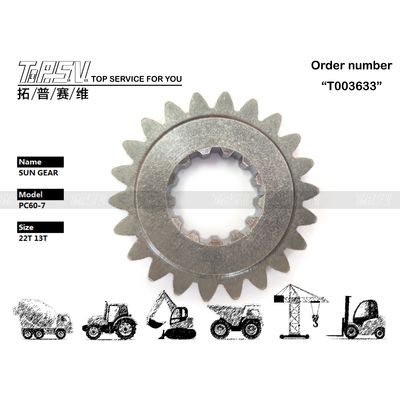 201-26-71150 Dễ dàng cài đặt PC60-7 Excavator Swing 1 giai đoạn Sun Gear Motor với động cơ thủy lực Động lực hiệu suất đáng tin cậy