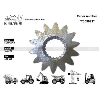 Phụ tùng động cơ bánh răng mặt trời 1 giai đoạn của máy đào CLG200 có độ bền cao cho thiết bị xây dựng
