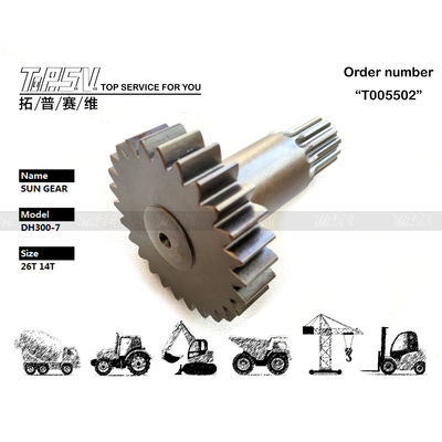 K9000802 Bảo trì dầu bánh răng cho DH300-7 Excavator Travel 1 giai đoạn Sun Gear Tùy thuộc vào kích thước và các mô hình khác nhau