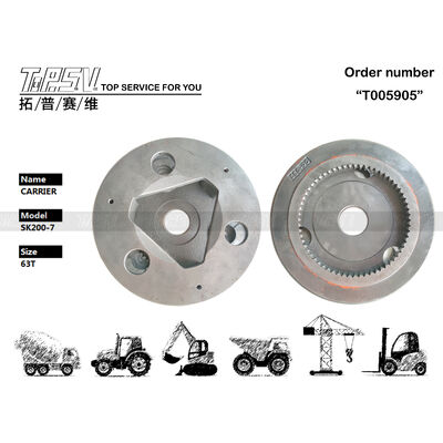 YN53D00008S011 Thiết bị di chuyển cho máy đào thép SK200-7, giai đoạn 2, màu đen, thành phần được chế tạo chính xác đảm bảo chuyển động êm ái và tuổi thọ dài