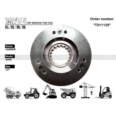 XKBR-00069 Đen R80-7 Excavator Swing 1 Stage Carrier thiết bị được trang bị máy giảm hành tinh cung cấp năng lượng thủy lực và độ bền hoạt động tăng cường