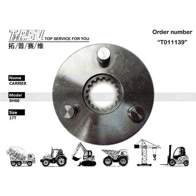 XKBR-00069 Đen R80-7 Excavator Swing 1 Stage Carrier thiết bị được trang bị máy giảm hành tinh cung cấp năng lượng thủy lực và độ bền hoạt động tăng cường