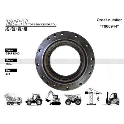 Bộ phận vòng bánh răng du lịch máy xúc TM07 cho phụ tùng máy xúc truyền động du lịch