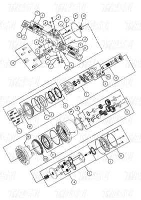 Good price 452-6213 E306E Excavator Travel Drive Catalog Bolt-on trực tuyến