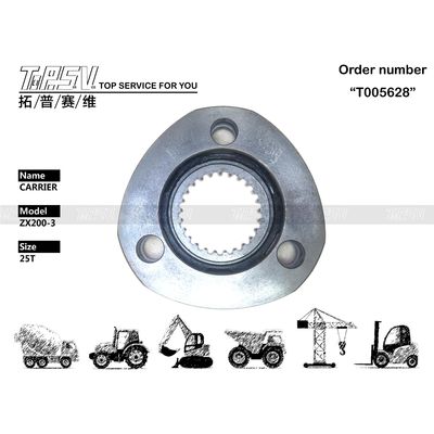 2050691 Đen ZX200-3 Excavator Travel 1 Stage Carrier Device Tùy thuộc vào loại đóng gói để xử lý và bảo trì dễ dàng