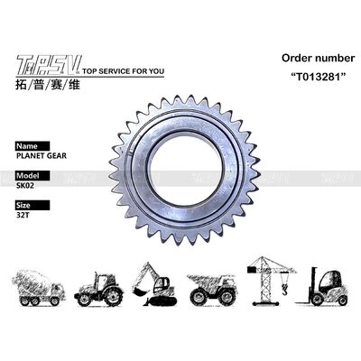 Phụ tùng máy xúc du lịch SK02 Bộ phận bánh răng hành tinh 1 giai đoạn dành cho phụ tùng máy xúc truyền động du lịch
