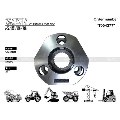 Phụ tùng máy xúc xoay KRC0145 SH200 Phụ tùng vận chuyển 2 giai đoạn dành cho phụ tùng máy xúc truyền động xoay