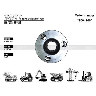 Bộ giảm tốc hành tinh 2024936 EX60-1 cho máy đào, thiết bị xoay 2 tầng được chế tạo để chịu được môi trường khắc nghiệt và các yêu cầu vận hành khắt khe.
