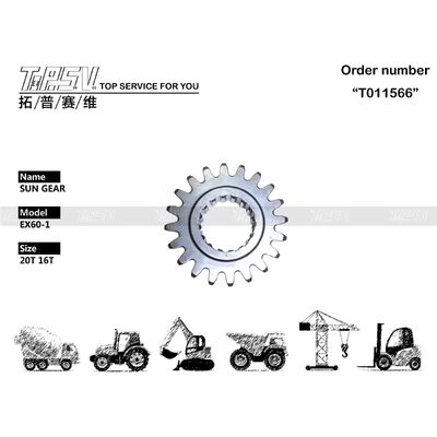 Good price 3039392 EX60-1 Máy đào Swing 1 Stage Sun Gear Chiếc bánh răng cho động cơ swing Chiếc xe đào phụ tùng trực tuyến