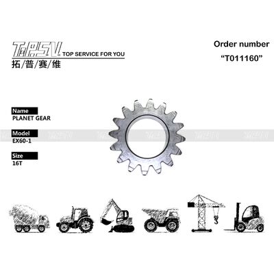 3036285 Khả năng tương thích phổ quát EX60-1 Máy đào swing 1 giai đoạn máy móc hành tinh với bánh xe xoay giảm
