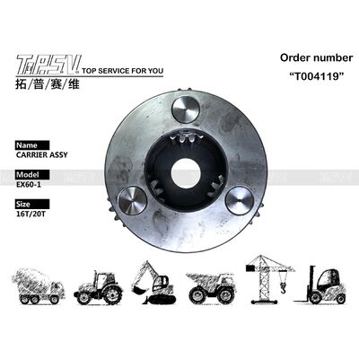 Phụ tùng CỤM VÒNG QUAY GẦU EX60-1 2 TẦNG cho Máy đào, Phụ tùng thay thế cho bộ quay toa