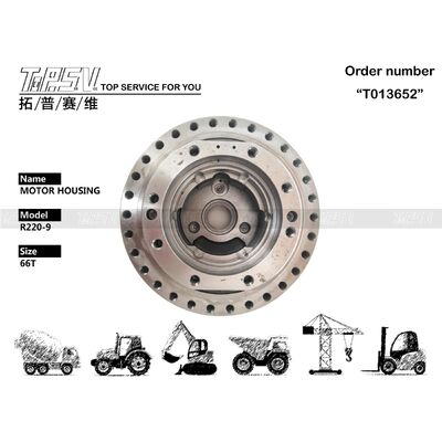 R220-9 Máy xúc du lịch Vỏ động cơ Bộ phận bánh răng cho ổ đĩa du lịch Phụ tùng máy xúc
