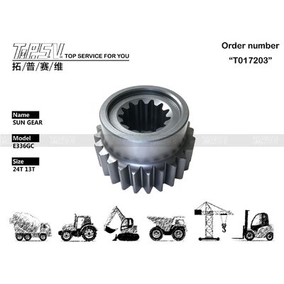 570-5850 E336GC Máy xúc xoay 1 giai đoạn Phụ tùng bánh răng mặt trời cho phụ tùng máy xúc truyền động xoay